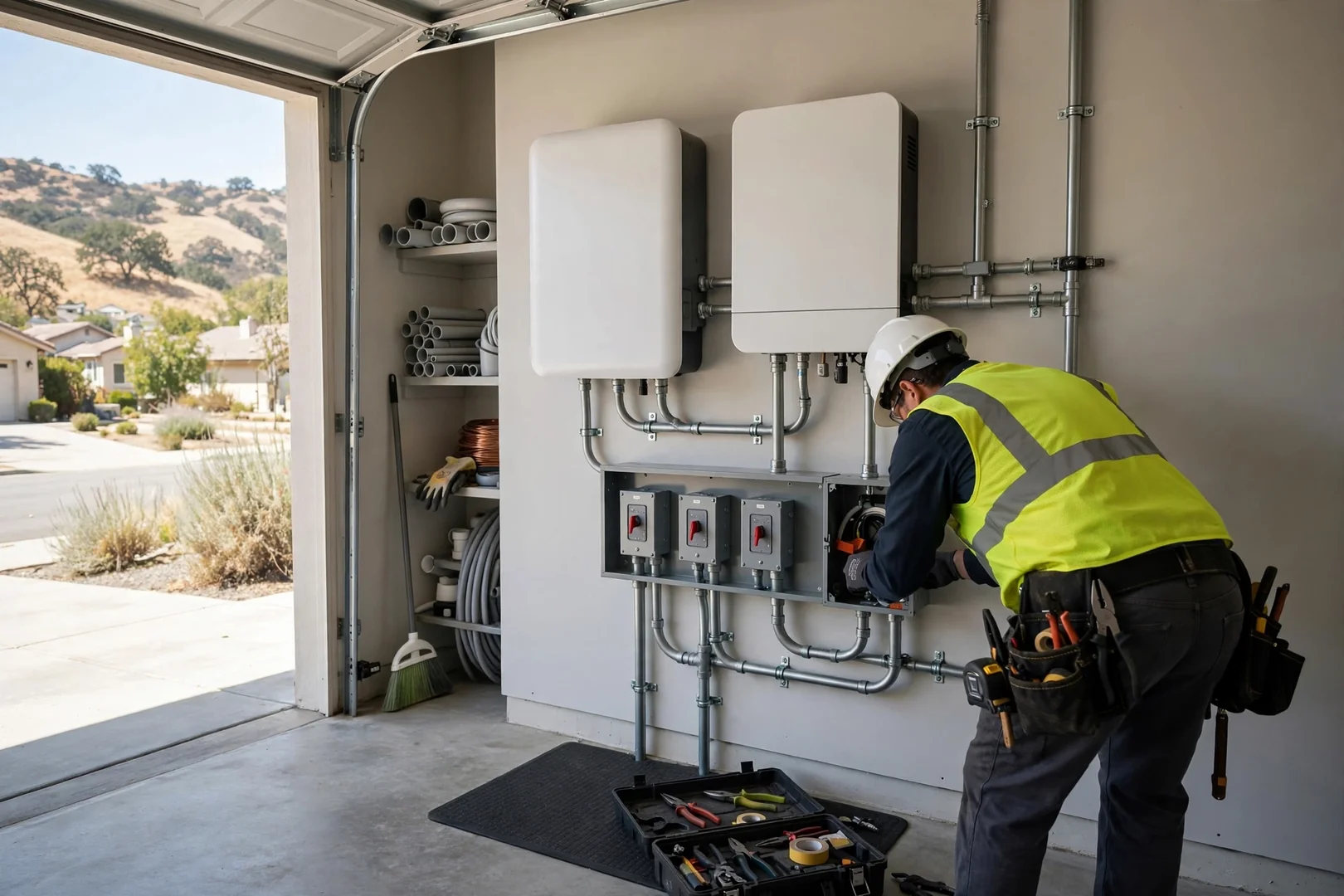 Two-Story Home Hybrid Retrofit With Backup Subpanel