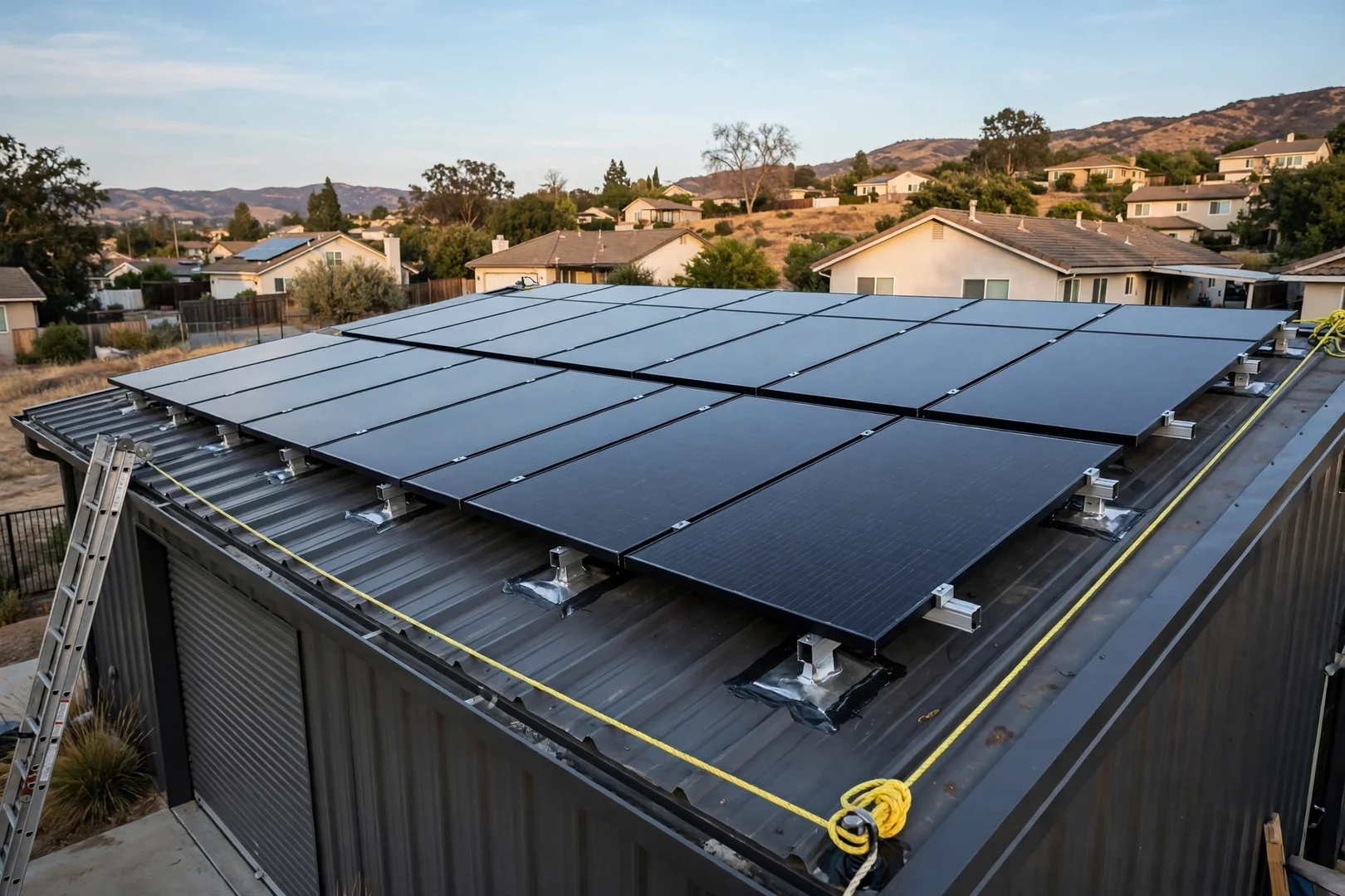Detached Workshop Hybrid Solar Build
