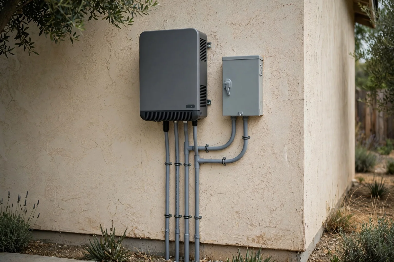 Ground-Level Inverter and Monitoring Setup