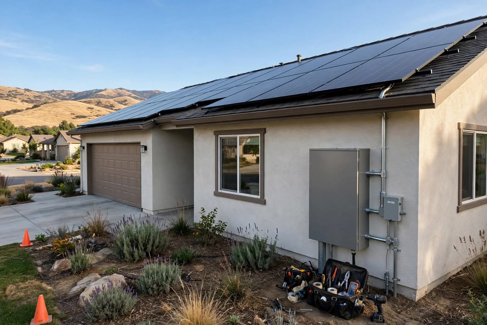 Battery Retrofit on an Existing Rooftop Array