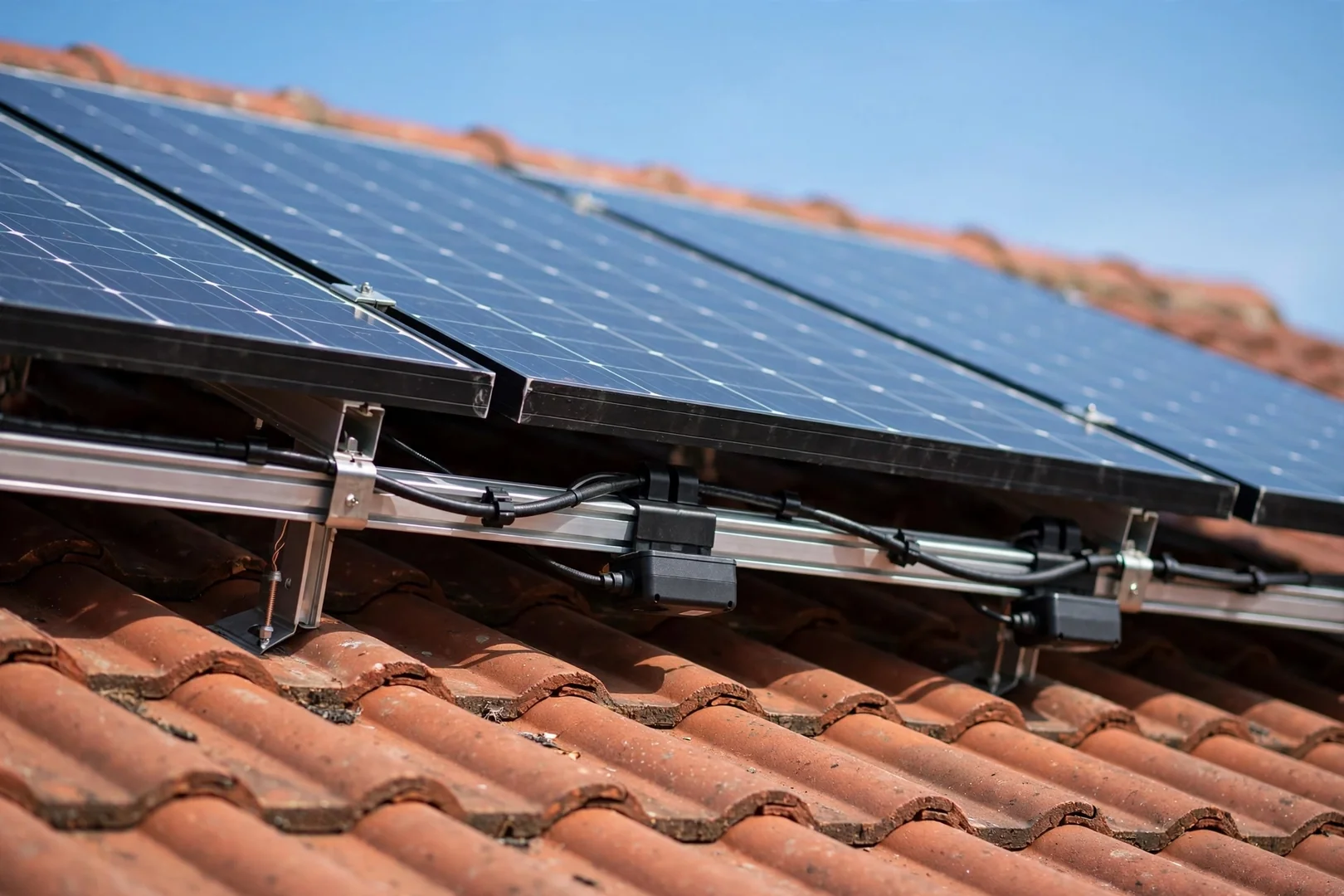 Microinverter Retrofit on Tile Roof