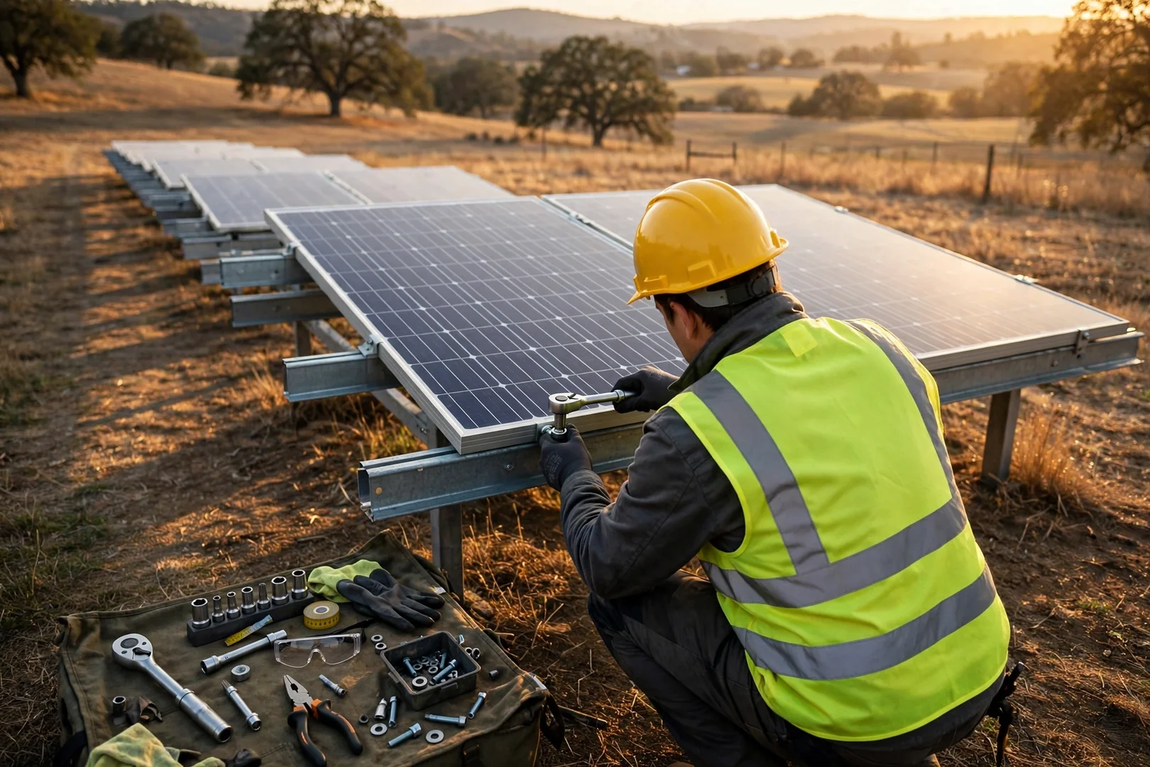Ground-Mounted Panel Replacement on a Larger Lot