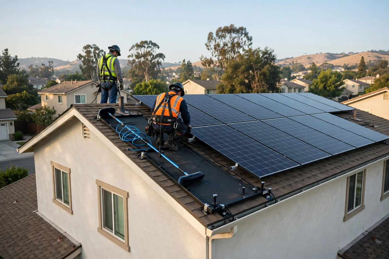 Rooftop Array Cleaning and Reseal, Central Mountain House